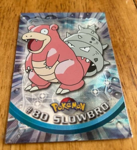 Pokemon Topps #80 SLOWBRO Holo Foil TV Animated Edition NM - Picture 1 of 2