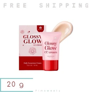 20 g Glossy Glow CC Cream Sunscreen SPF 50 PA +++ NIACINAMIDE Skincare Facial - Picture 1 of 24