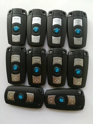 Carcasa de llave remota 10 piezas para BMW 525i 325i M6 M5 650i 550i 128i 135i 328i 330Ci Foto 1 de 3