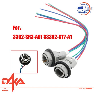 Nuevo enchufe conector bombilla señal de giro delantera Fit Honda Civic EE. UU. Foto 1 de 4