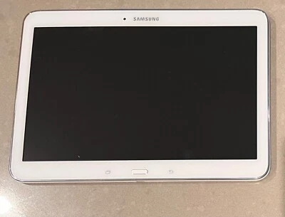 Defective Samsung Galaxy Tab 4 SM-T530NU - 16GB - Wi-Fi, 10.1in Tablet - White - Image 1 of 4