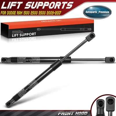 2x Soportes de elevación del capó delantero Amortiguadores Puntales para Ram 1500 11-20 2500 Dodge Ram 1500 Foto 1 de 4