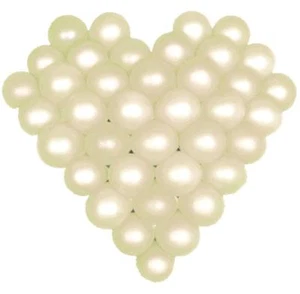 Pearl White Heart Shape Mesh Balloon Frame Balloons Arch Party Wedding Decor - Picture 1 of 7