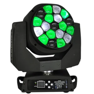 450W RGBW 4EN1 19x15W LED Cabezal Móvil Función Zoom Luz de Escenario 4-60 Grados Haz - Imagen 1 de 17