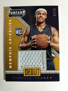 2014-15 Panini Debut Threads Jarnell Stokes RC Rookie Relic Card #3 22/25