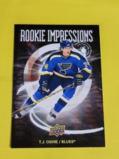 2008-09 Upper Deck T.J. Oshie Rookie Impressions Insert #RI11