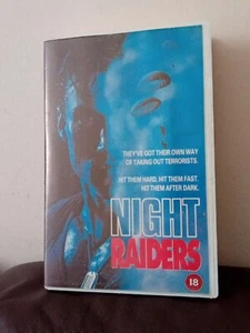 Night Raiders (VHS) 1988 Big Box Andy Bauman, Marcia Karr, Adam West Rare Movie - Imagen 1 de 4