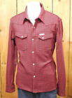 Flat Head Staggered Heavy Nennel Western Shirt 42 XL Red F SNW 102L _#554