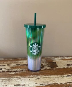 Nuevo vaso exclusivo Starbucks for Life, 24 oz verde vacaciones - Imagen 1 de 2