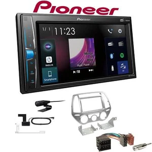 Pioneer Multimedia Autoradio Bluetooth DAB+ für Hyundai i20 2012-2014 silber - Bild 1 von 6