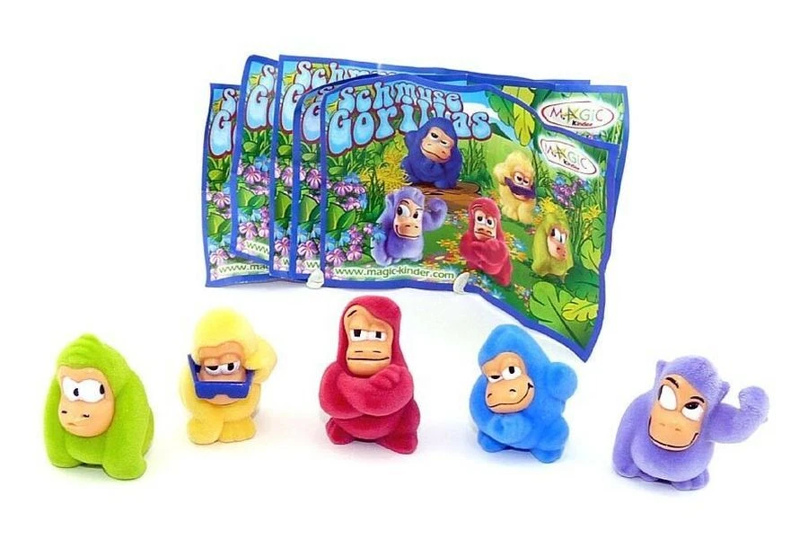 Komplettsatz Gorilla (2S-28 - 2S-32) + 5 bpz Ü-ei Überraschung Deutschland 2006 - Bild 1 von 1