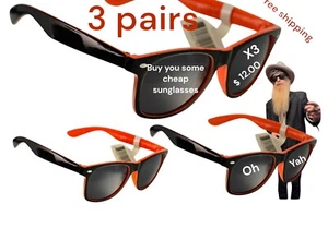 Wholesale Lot (3)  Cheep Sungalsse , W/F  Outdoor Quality Sport Sunglasses #1124 - Picture 1 of 2