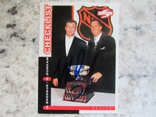 New Jersey Devils Martin Brodeur & Mike Dunham Signed Autographed 1997-98 Score