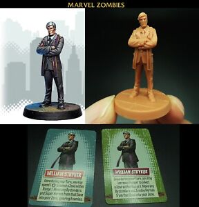MARVEL ZOMBIES BOARD GAME AUTHENTIC Miniature WILLIAM STRYKER Unpainted