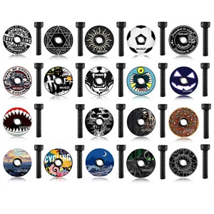 1 1/8 Inch Bicycle Headset Top Cap Cover with Bolt MTB Bike Headset Cover Stem - Picture 1 of 10