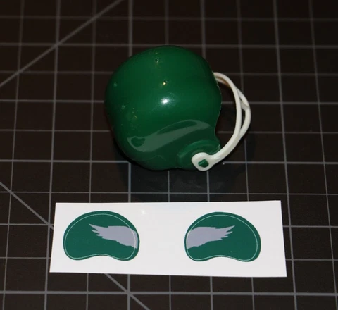1955-1968 Philadelphia Eagles Custom Football Gumball Helmet with Diecut Decals Cover