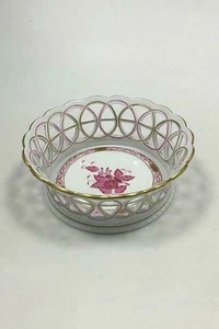 Herend Hongrie Apponyi Violet Pain / Fruit Basket N°7404 - Picture 1 of 6