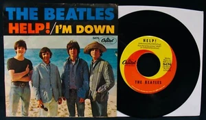 THE BEATLES~Help! & I'm Down~Picture Sleeve+45~CAPITOL #5476~Lennon-McCartney - Picture 1 of 2
