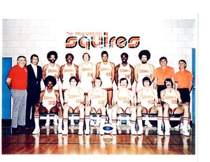 1974 1975 VIRGINIA SQUIRES ABA 8X10 TEAM PHOTO BASKETBALL - Picture 1 of 1