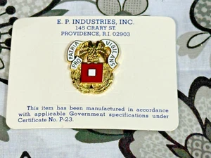 U.S. Army Signal Corps Pro Patria Vigilans Pin Lapel Enamel P-23 - NEW - Picture 1 of 2