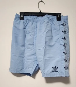 Adidas originals Repeating Trefoil Boys Swim Shorts Color Blue - Picture 1 of 2