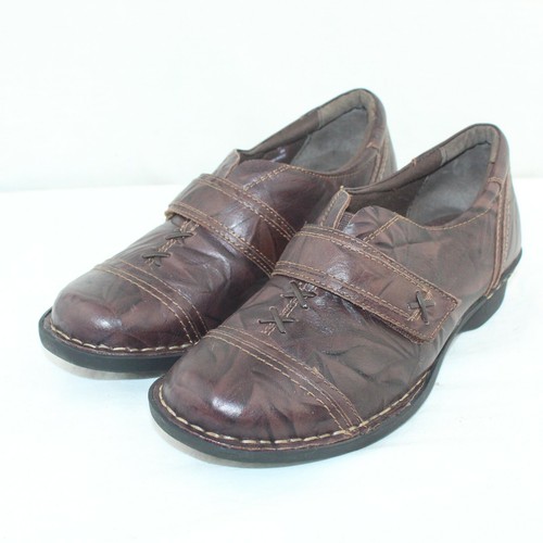 CLARKS BENDABLES scarpe abito donna tacco basso in pelle tacco basso taglia 7 medie