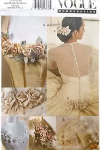 Patrón de acentos nupciales VOGUE 7009 SIN CORTAR - Imagen 1 de 2