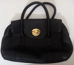 Tula - Black Leather Handbag - Zip Top, Womens, 33cm - Picture 1 of 3