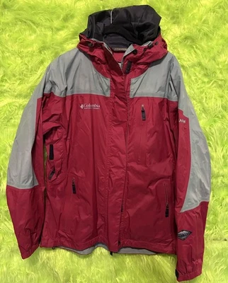 Chaqueta ligera para mujer Columbia Titanium Omnitech cremallera completa roja mediana Foto 1 de 4
