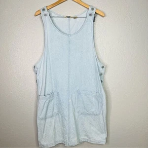 Vintage Denim Jumper dress Northwest Blue sz L - Picture 1 of 6