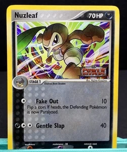 Carta Pokemon TCG Nuzleaf 36/108 Reverse Holo Foil EX Power Keepers EX TIMBRATA NM - Foto 1 di 19