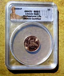 Lincoln Cent 2009-P 1C vida profesional - ANACS MS 67 K1 - Imagen 1 de 2