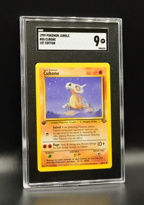 Cubone 1st Edition 1999 Pokemon Jungle #50 WOTC SGC 9 PSA Newly Graded - Image 1 of 2