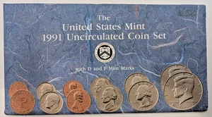 United States Mint Uncirculated Coin Set 1991 - Picture 1 of 7