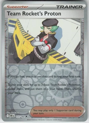 Pokemon Team Rocket's Proton - 177/182 SV10: Destined Rivals Uncommon Reverse Ho - Image 1 of 2