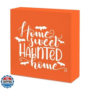 Gejoyse Halloween Decor Sign, 5 x 5 inches, Home - Picture 1 of 5