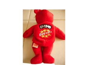 Gold'n Bears End of Era 1-13-99 Michael Jordan Beanie Bear Red Retirement Beanie - Picture 1 of 3