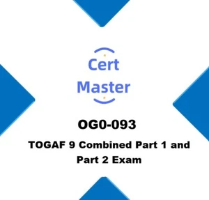 OG0-093 The Open Group TOGAF 9 Exam Part 1&2! 420QA - Photo 1/1