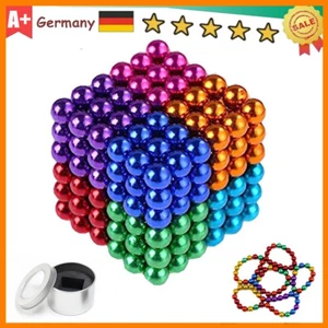 216tlg 5mm Anti Stress Magnete Stresskiller bunt Regenbogenball Heiße Spielzeuge - Bild 1 von 14