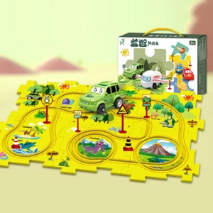 Trolley Puzzle Track Play Set Montessori Toys Early Education for Boys Girl - Picture 1 of 21