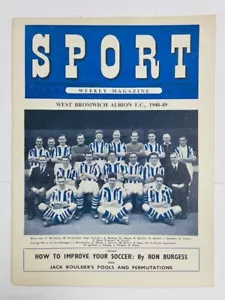 REVISTA SEMANAL DEPORTIVA VOL.5 NO.49 11 DE DICIEMBRE 1948 WEST BROMWICH ALBION BURNLEY - Imagen 1 de 2
