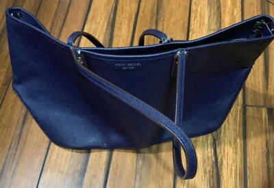 Bolso de Mano Henri Bendel Clásico de Cuero "Saffiano Azul Grande" (DMG-LEER DESCRIPCIÓN) Foto 1 de 4