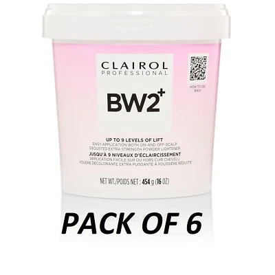 Clairol Bw2 clareador em pó para banheira extra-forte, 16 oz - PACOTE COM 6 - Imagem 1 de 2