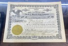 1921 Stock Certificate E.J. MERRILL DRUG CO Ironton Ohio OH Notary Stamp Ironton