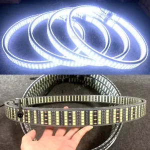 10 Row Pure White 15.5'' Double Sided LED Wheel Lights for Truck Plug and play - Bild 1 von 10