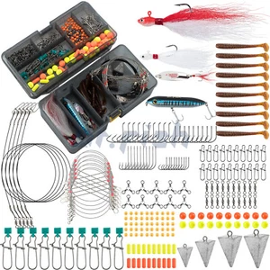 269 piezas Kit de aparejo de pesca de agua salada Equipo de pesca oceánico Accesorios Surf Pesca - Imagen 1 de 8