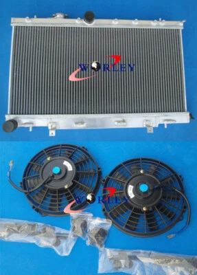 Aluminum Radiator+Fan for Subaru Impreza WRX STI GD GDA GDB 2001-2007 02 03 04 - image 1 of 4