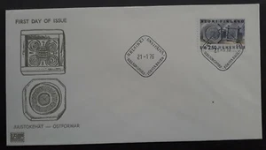 1976 Finland New Daily Folk Art Stamp FDC ties 2.5Mk Stamp cd Helsinki - Bild 1 von 2