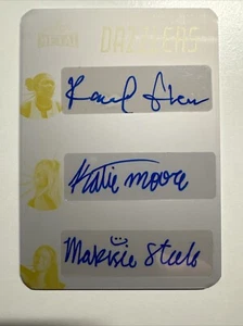 2024 Leaf Metal Women Of Sports Printing Plate Dazzlers Glenn Moore Steele Auto - Picture 1 of 7