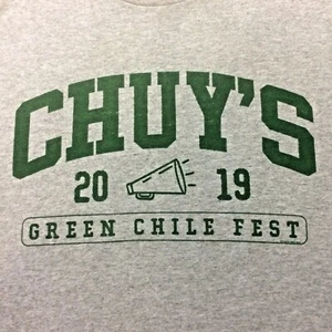 NEW Chuys T Shirt 2019 Green Chile Fest Size Small Limited Edition Ships Free - Picture 1 of 2